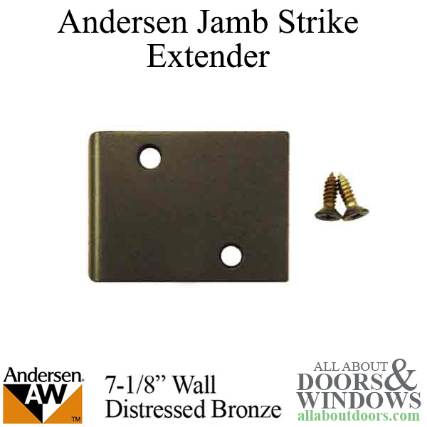 Andersen jamb strike plate extender 3 inch for a 7-1/8 inch wall