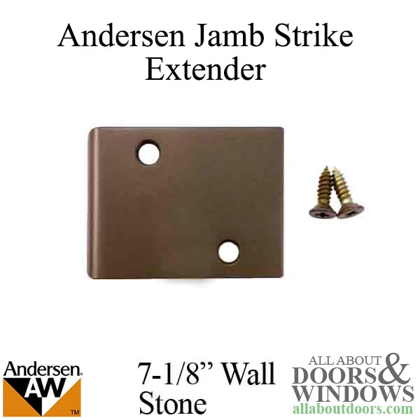 Andersen jamb strike plate extender 3 inch for a 7-1/8 inch wall