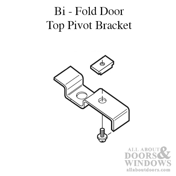 Bi-Fold Door Top Pivot Bracket – Folding Closet Door Hardware