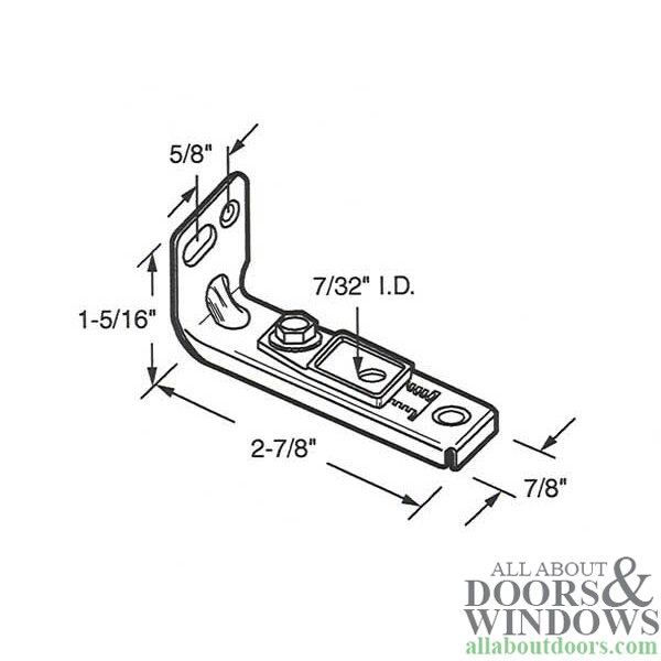 Door Bracket Dimensions