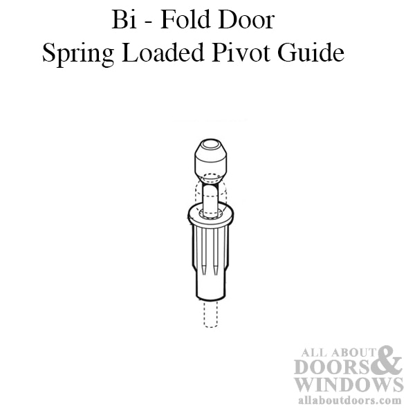 Spring Loaded Top Guide for Bi-Fold Door Top Pivot