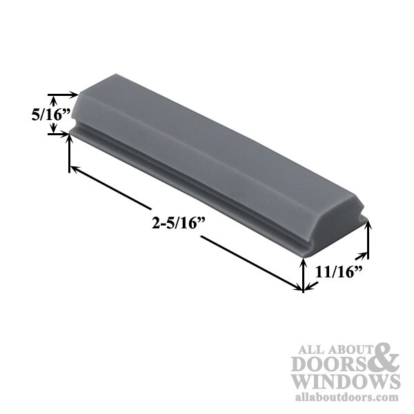 Dimensions View – Bi-Fold Door Bumper 