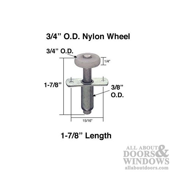 Spring Loaded Top Wardrobe Roller Guide Dimensions