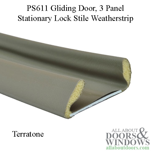 stationary lock stile weatherstrip