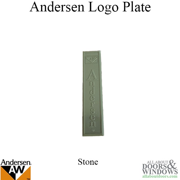 Andersen Gliding Door Logo Plate