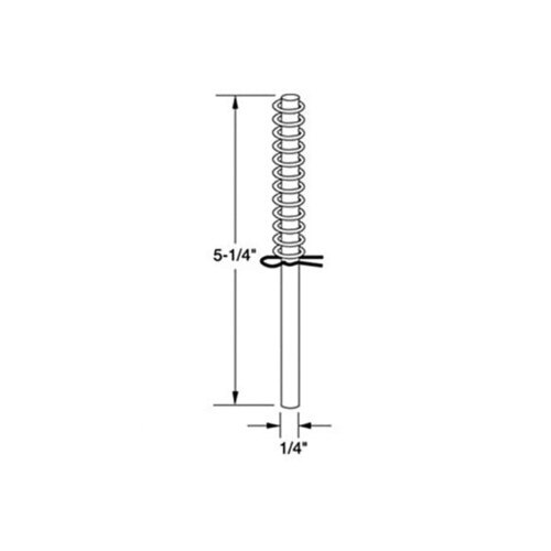 Spring Pivot For Two Rods Leigh Top Corner Pivot Rod, 1/4 Diameter, w/ Spring