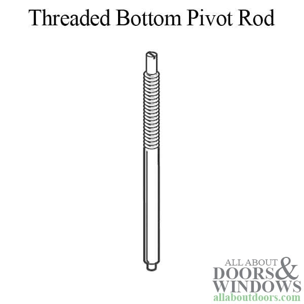 5/16" Threaded Bottom Pivot Rod 