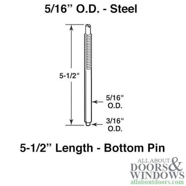 Technical Drawing – Pivot Rod Dimensions 