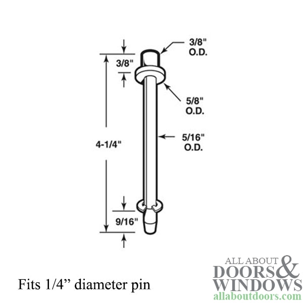 Pin Cap / Guide, 1/4 I.D., Nylon Replacement Each
