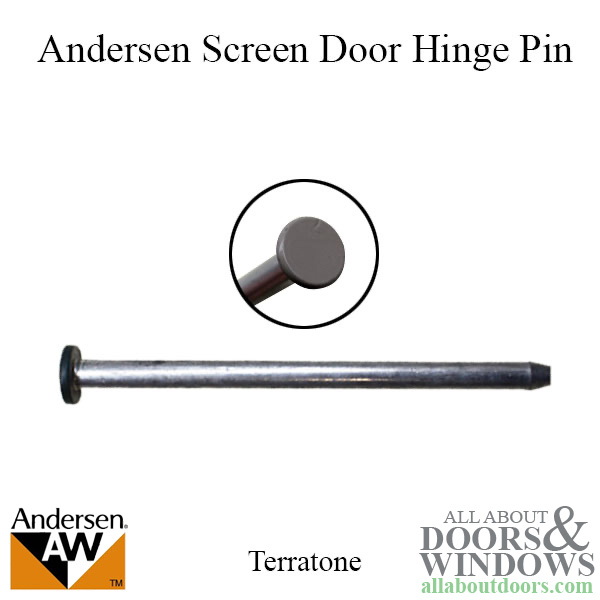 Andersen lower screen door hinge leaf for hinged doors with screws