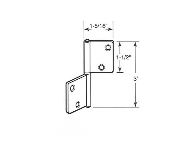 Specs: Acme 216 Closet Door Hinges