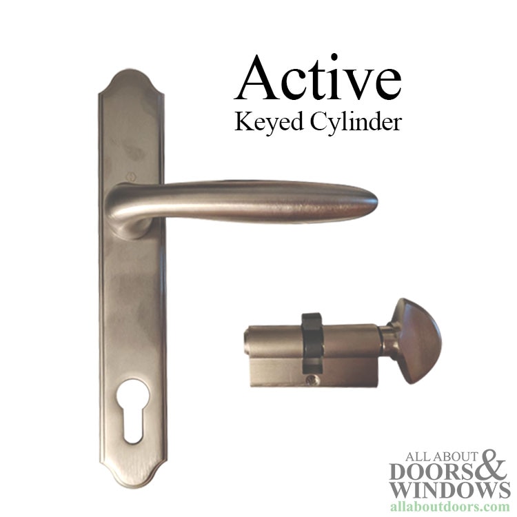 Hoppe Active Verona Handle Set – M151/374N – Satin Nickel – Multipoint Lock Trim