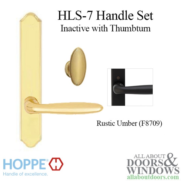 Hoppe HLS7 non keyed inactive Verona handleset with thumbturn M151/2172N