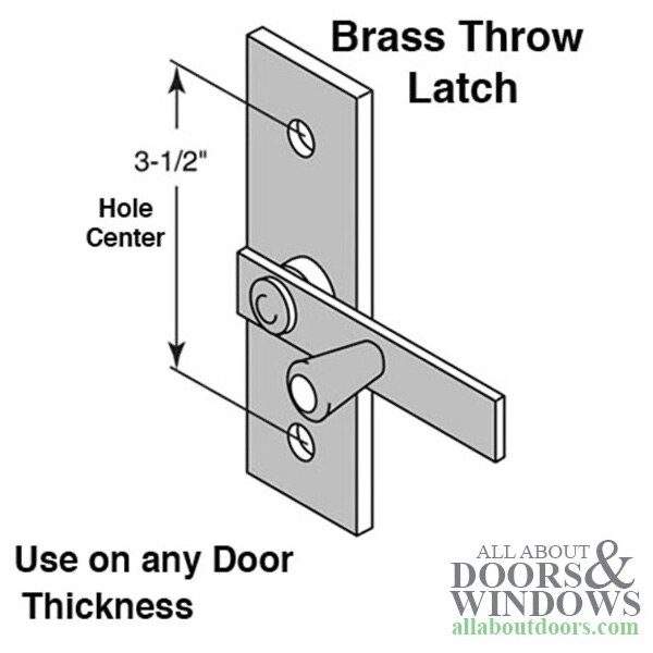 Throw Latch-3-1/2 Inch Hole Center