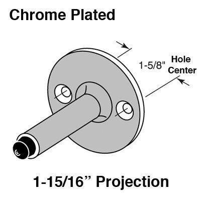 Door Stop Hole Center