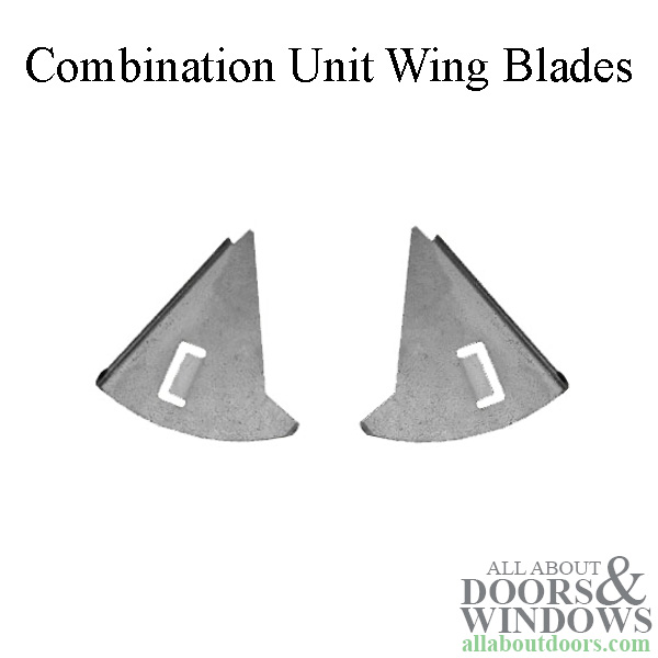 Combination storm unit wing blades