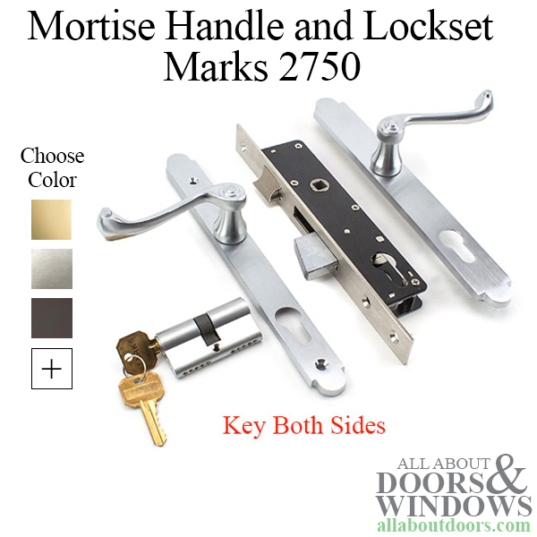 Marks Lock 2750 Slim Line Storm/ Security Door Lock
