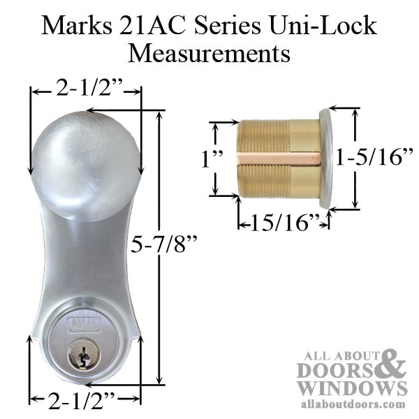 Marks Lock for Steel Security Storm Door Security Door Mortise Lockset