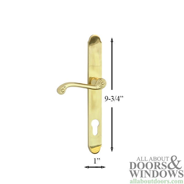 Marks USA SLIMLINE Mortise Lock Set - 25MM Backset Brass Door Handle Lock & Key