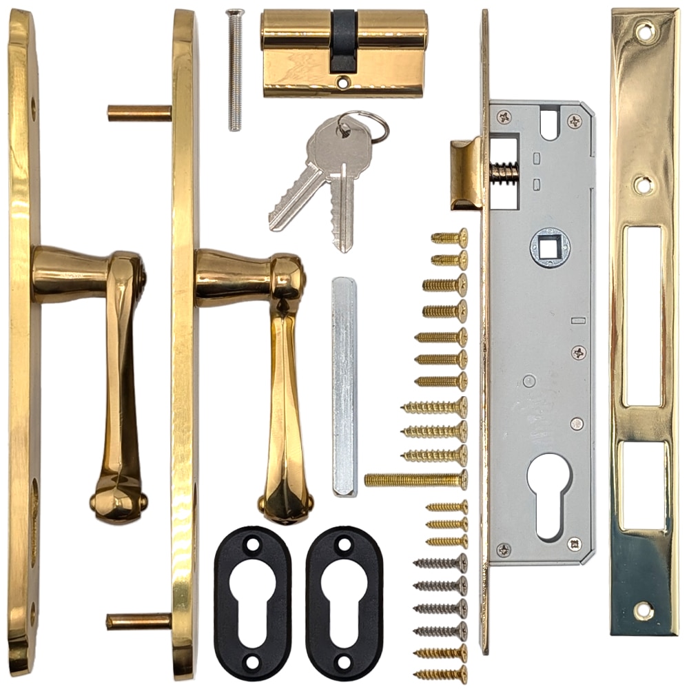 Marks USA Slimline Mortise Lock Set for Storm Doors, 25mm Backset