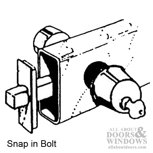 Snap-In Keyed Single Cylinder Deadbolt Lock - Polished Brass