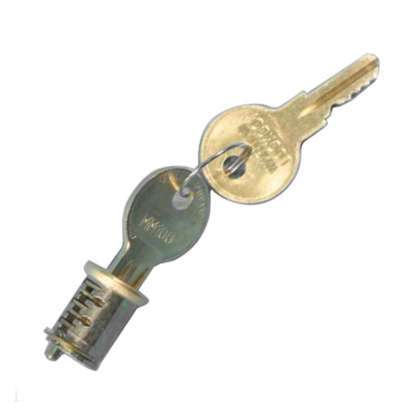 Wafer Type Replacement Cylinder with Two Keys