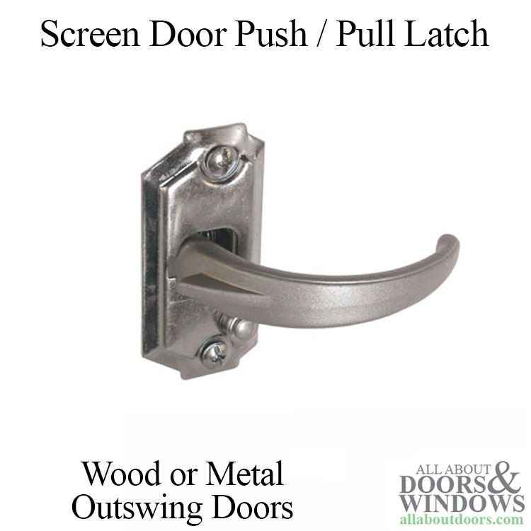 CRL A255 Black Sliding Screen Door Latch and Pull