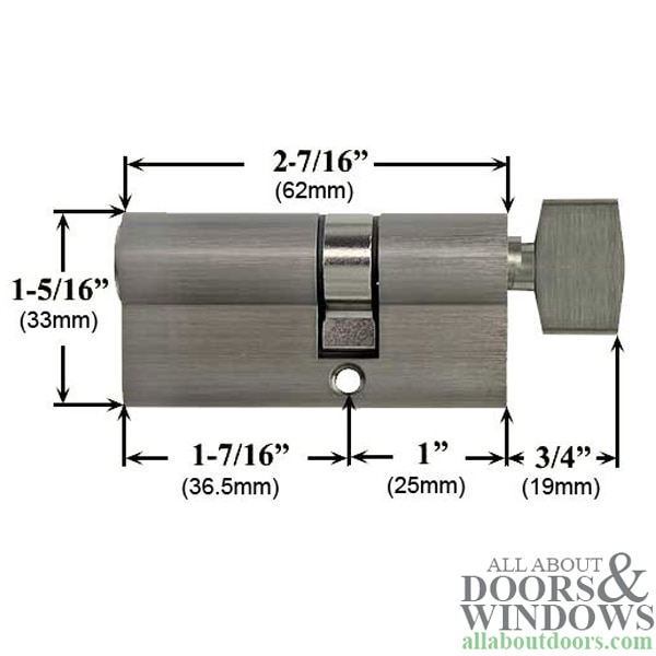 CYLINDER Key-In-Knob Schlage Twin 6000 Classic – ASSA Technical Services