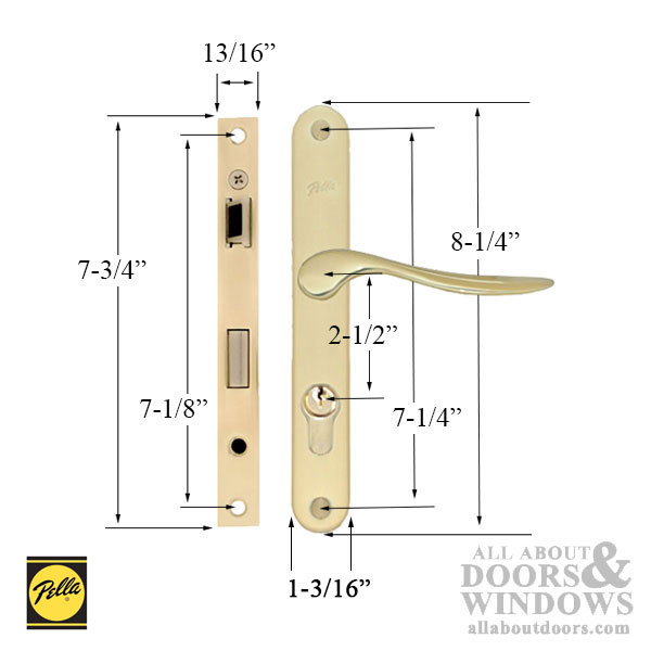 Pella Storm Door Lock Replacement, Lock Set for Storm Door