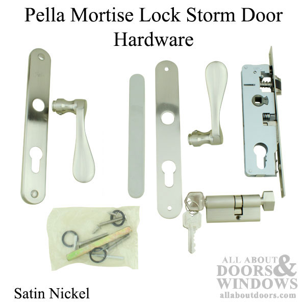 Pella Storm Door Handle And Mortise Lock Handleset And Lockset