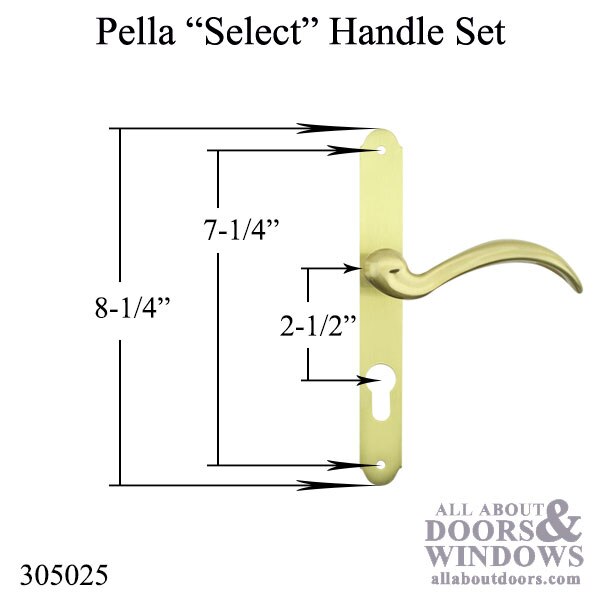 Pella Select 6000 Series Mortise Lock Storm Door Hardware Choose Color