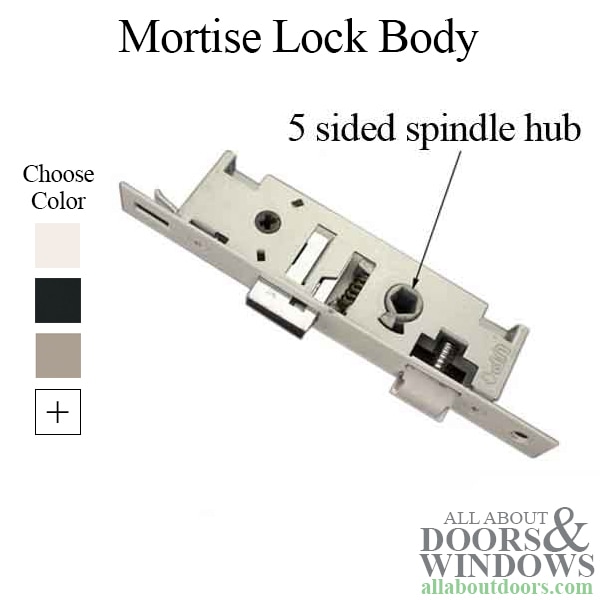 Larson QuickFit 5 Sided Spindle Mortise Lock Body
