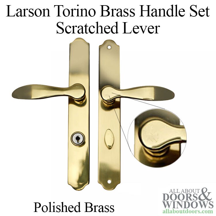 Larson Torino Brass Face Plate Mortise Lock BLEM