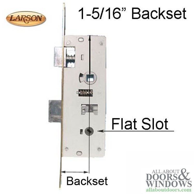 Larson Torino Brass Face Plate Mortise Lock BLEM