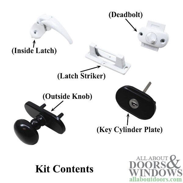 Knob and Deadbolt Kit Dimensions