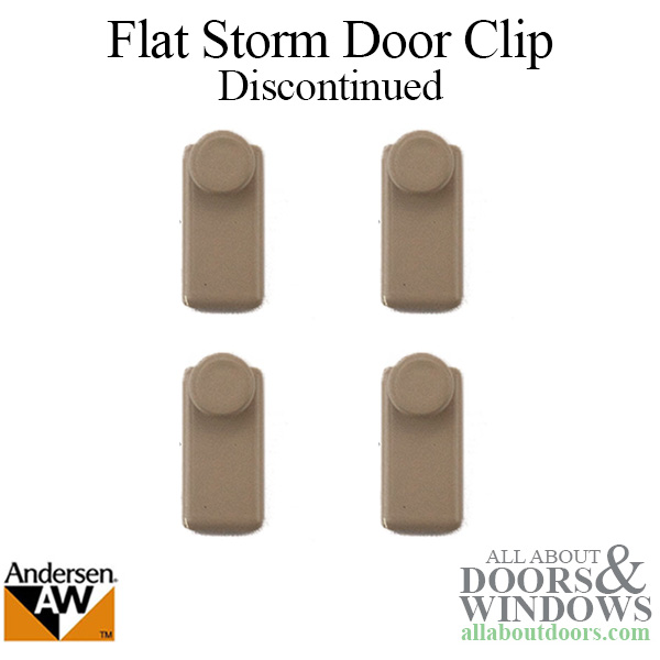 5/8 x 1-1/4 flat clip with thumb screw used to hold storm door panels