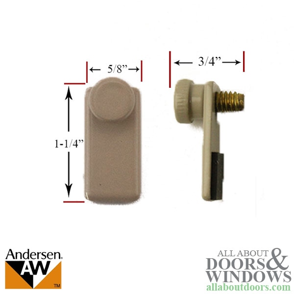 Storm Door Clip Flat W Thumb Screw
