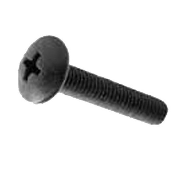 Pan Head Screw - 1 and 1/4 inches black with Machine Thread