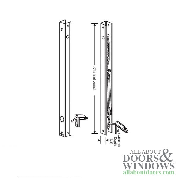 Peachtree Ariel 31-1/4-3 Channel Balance for 2472 Non-Tilt Windows