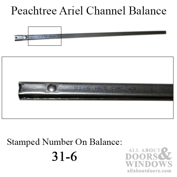 Peachtree Ariel Channel Balance – 31-1/4-6 