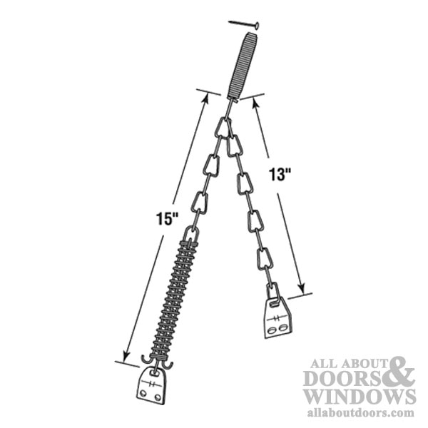 Wind Chain - Storm Door - Black