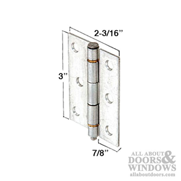 Hinge 23/16 x 3 Storm door Aluminum 2 pack