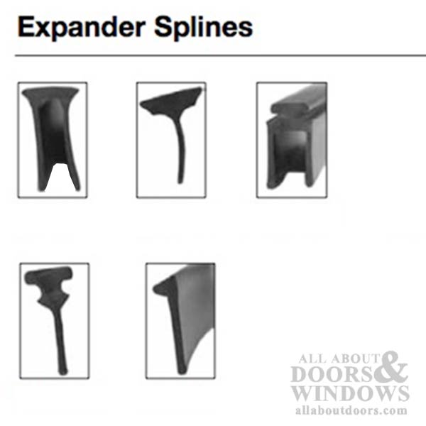 Vinyl Storm OffSet Y Shape Door Sweep Larson OffSet Y Shape Draft Stopper - Expander Splines