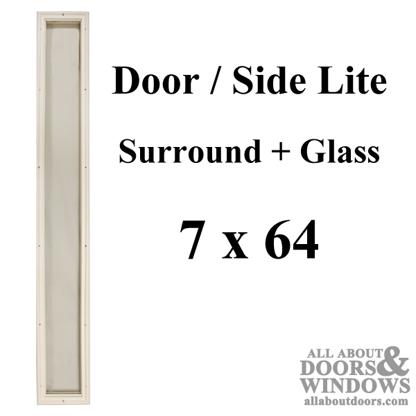 Door Glass Inserts, 7×64 Sidelight Replacement Glass