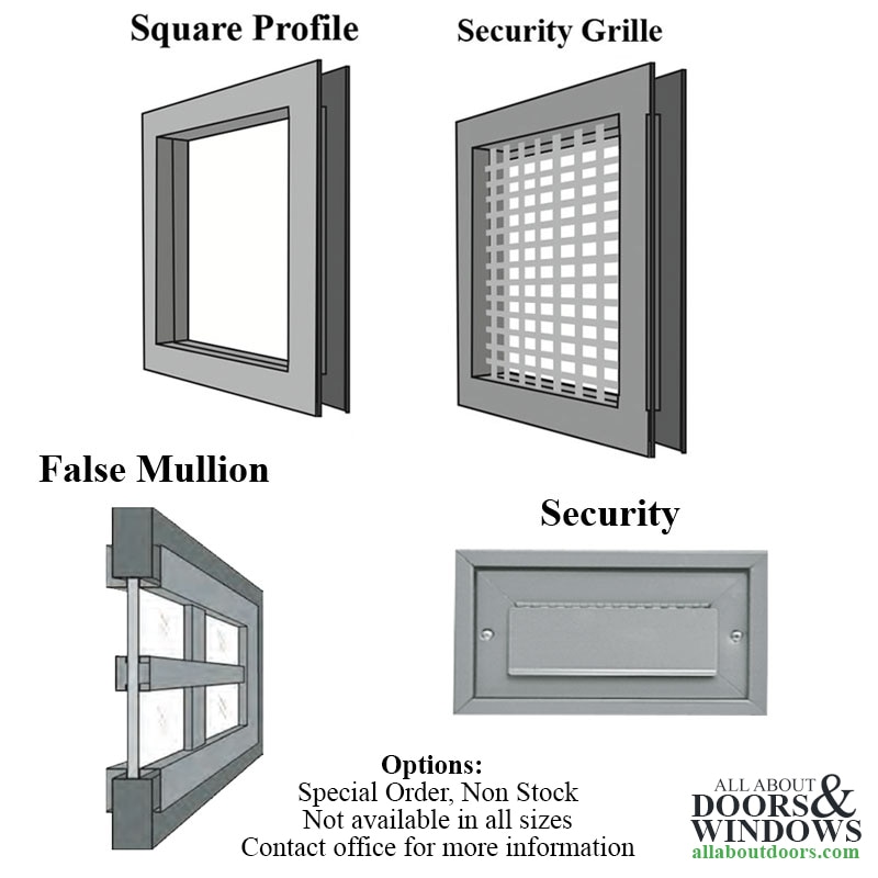 Commercial Door Light Frames 12 X 12 Low Profile Metal Screw