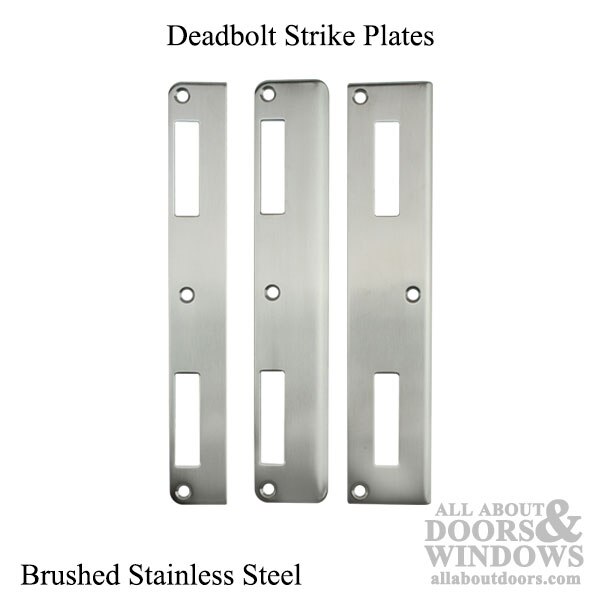 P3000 Active Latch and Deadbolt, Curved Lip Strike Plate