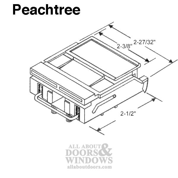 Peachtree casement window sash lock in various color options