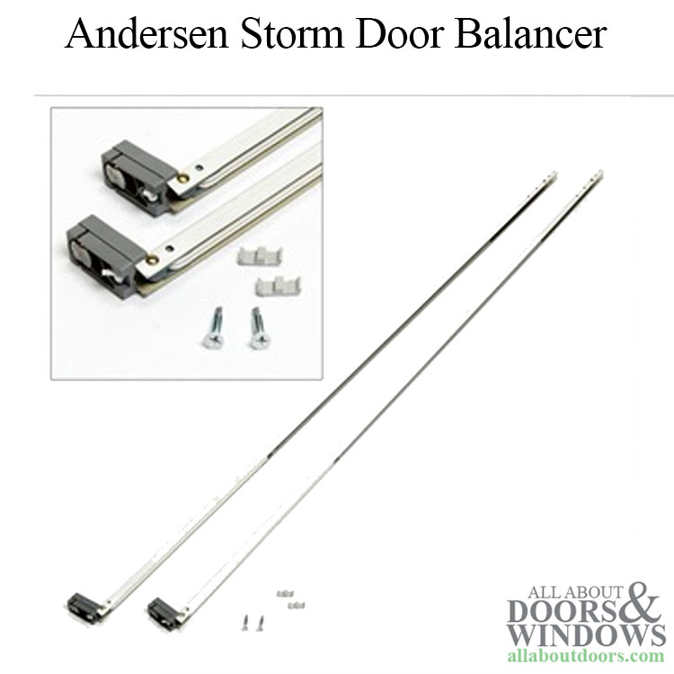 Andersen storm door balancers for one window operation