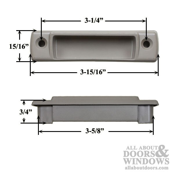 Peachtree Ariel Lower Sash Lift - Dimensions