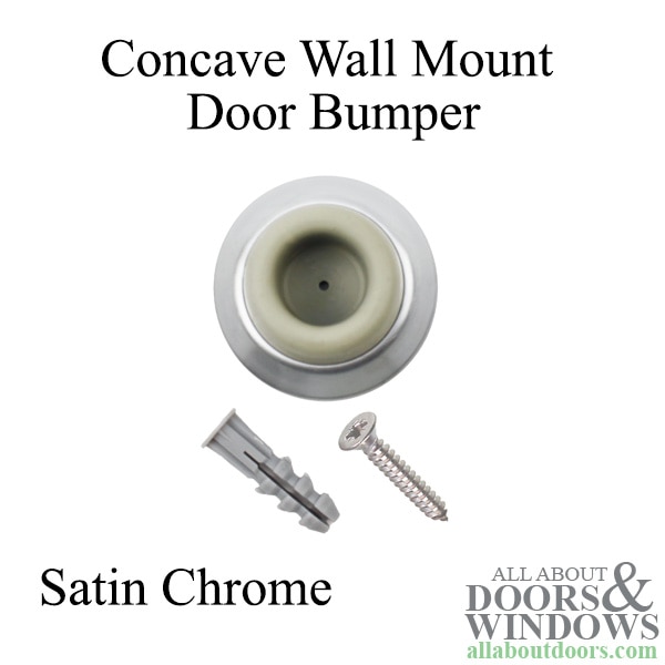 wall mount door bumper with concave bumper 1-7/8 inch